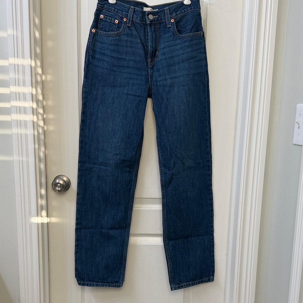 Levi's Women's Low Profile Straight Leg Jeans in Deep Blue